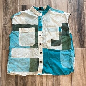 Banana Republic Women's Color Block Blouse